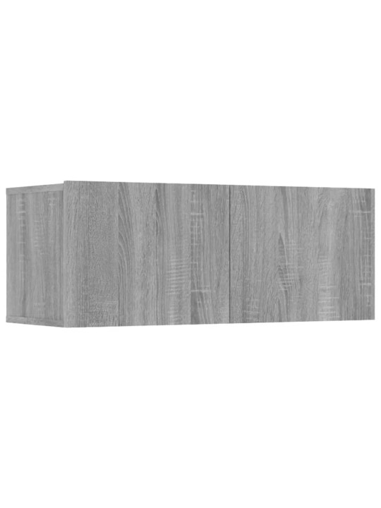 TV skříňky 4 ks šedé sonoma 80 x 30 x 30 cm kompozitní dřevo