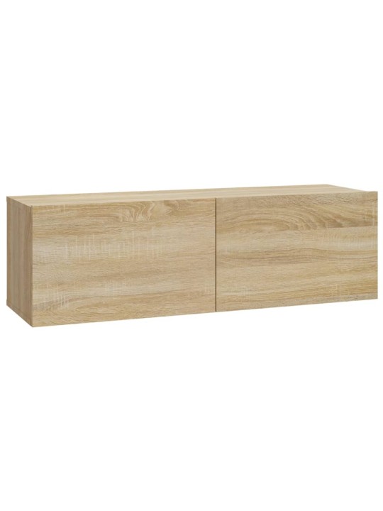 Nástěnné TV skříňky 4 ks dub sonoma 100 x 30 x 30 cm