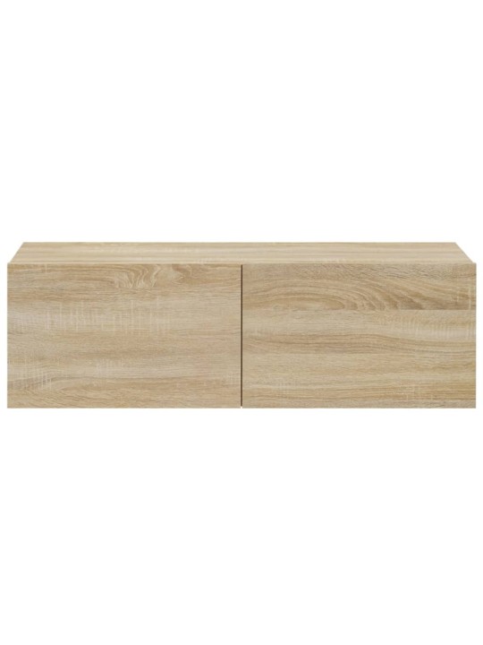 Nástěnné TV skříňky 4 ks dub sonoma 100 x 30 x 30 cm