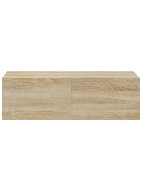 Nástěnné TV skříňky 4 ks dub sonoma 100 x 30 x 30 cm