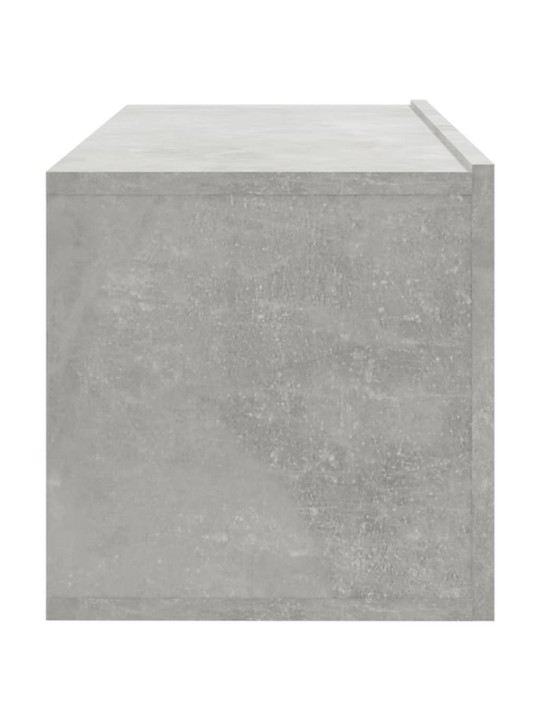 Nástěnné TV skříňky 4 ks betonově šedé 100 x 30 x 30 cm