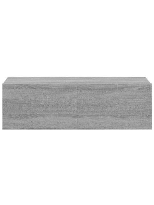 Nástěnné TV skříňky 4 ks šedé sonoma 100 x 30 x 30 cm