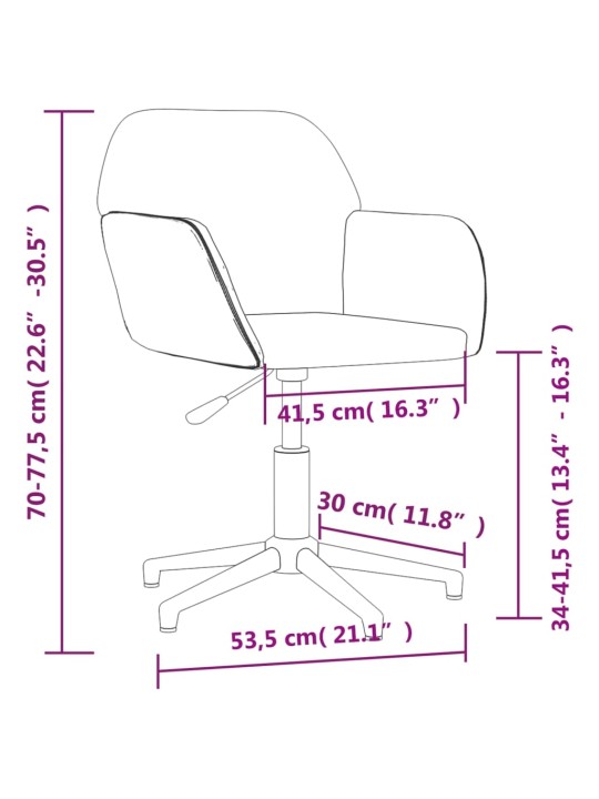 Otočná kancelářská židle světle šedá textil