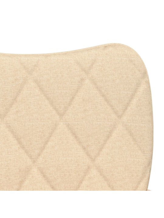 Jídelní židle 2 ks krémové textil