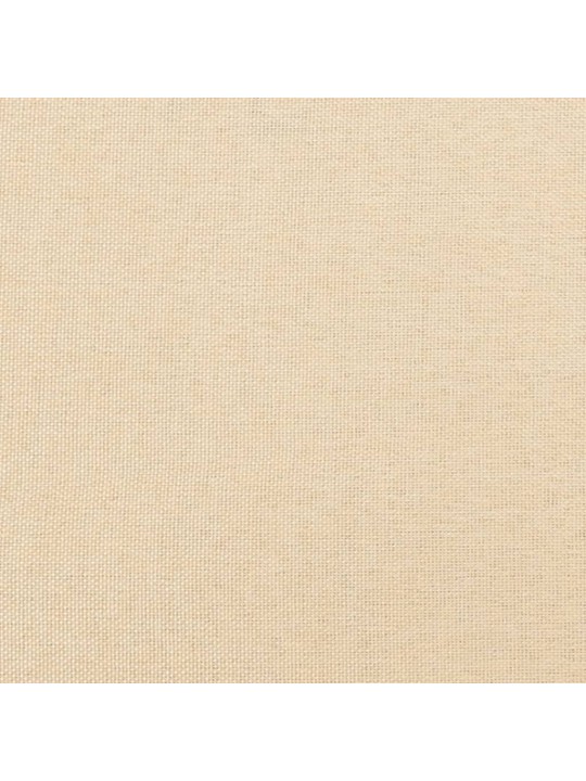 Jídelní židle 2 ks krémové textil