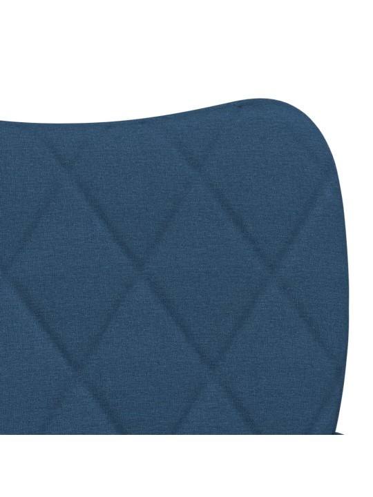 Otočné jídelní židle 2 ks modré textil