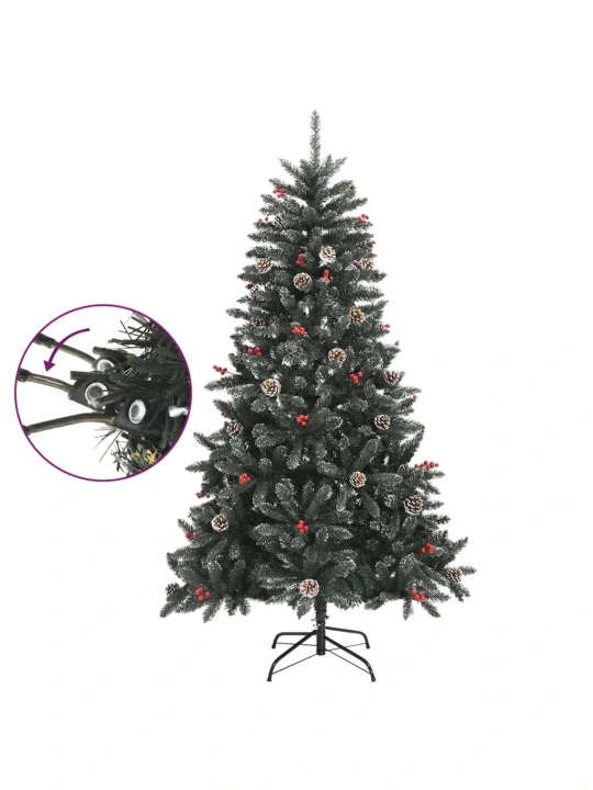 Umělý vánoční stromek se stojanem zelený 150 cm PVC