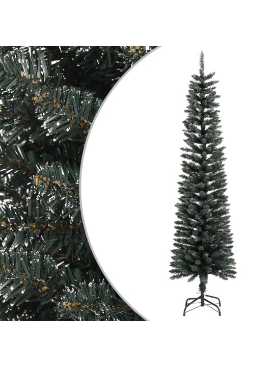 Umělý úzký vánoční stromek se stojanem zelený 180 cm PVC