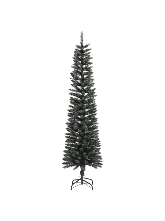 Umělý úzký vánoční stromek se stojanem zelený 180 cm PVC