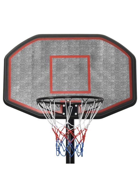 Basketbalový koš černý 258–363 cm polyethylen