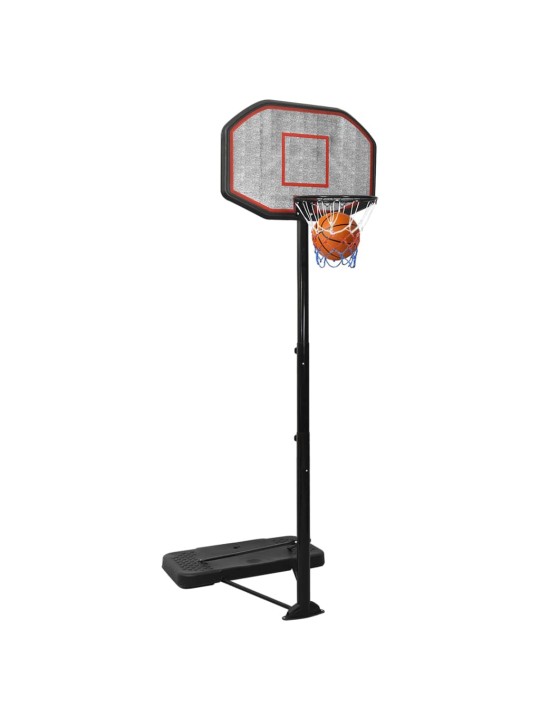 Basketbalový koš černý 258–363 cm polyethylen