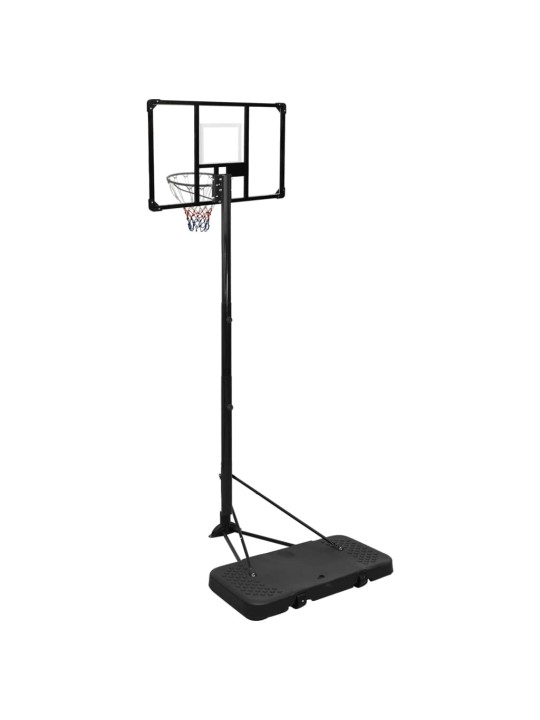 Basketbalový koš s průhlednou deskou 256–361 cm polykarbonát