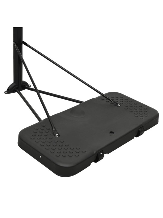 Basketbalový koš s průhlednou deskou 256–361 cm polykarbonát
