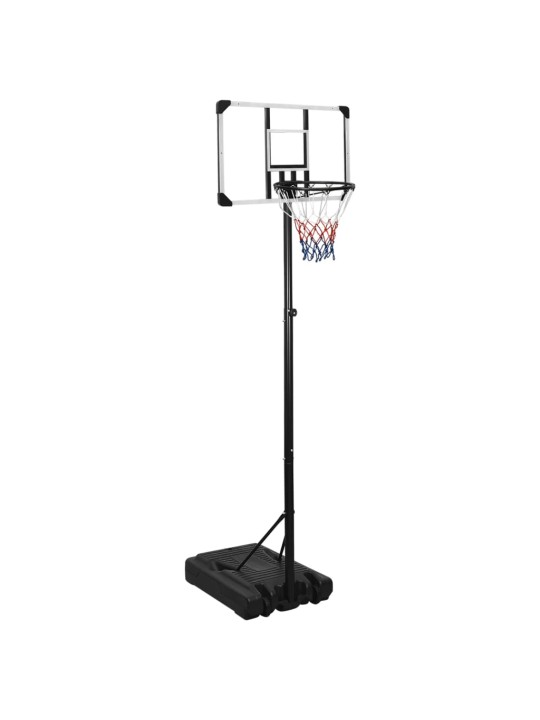 Basketbalový koš s průhlednou deskou 235–301 cm polykarbonát