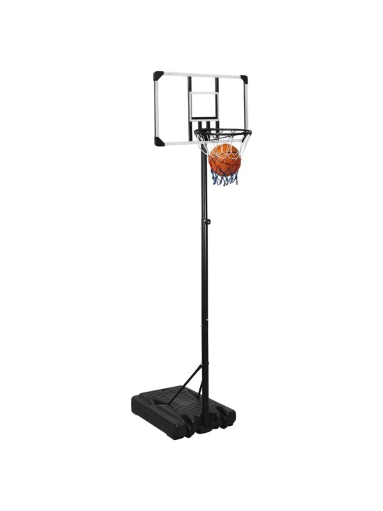 Basketbalový koš s průhlednou deskou 235–301 cm polykarbonát