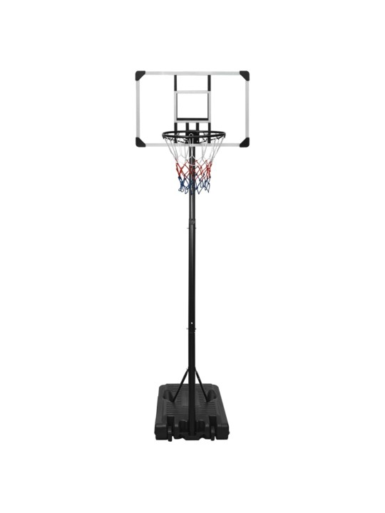 Basketbalový koš s průhlednou deskou 235–301 cm polykarbonát