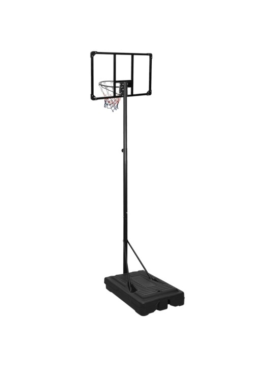 Basketbalový koš s průhlednou deskou 235–301 cm polykarbonát