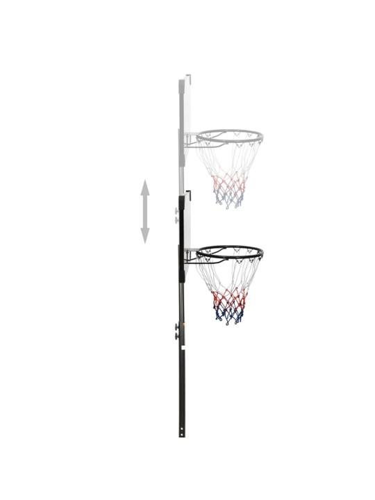 Basketbalový koš s průhlednou deskou 216 x 250 cm polykarbonát