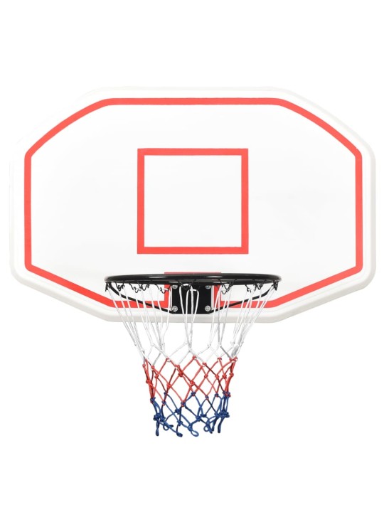 Basketbalový koš bílý 109 x 71 x 3 cm polyethylen