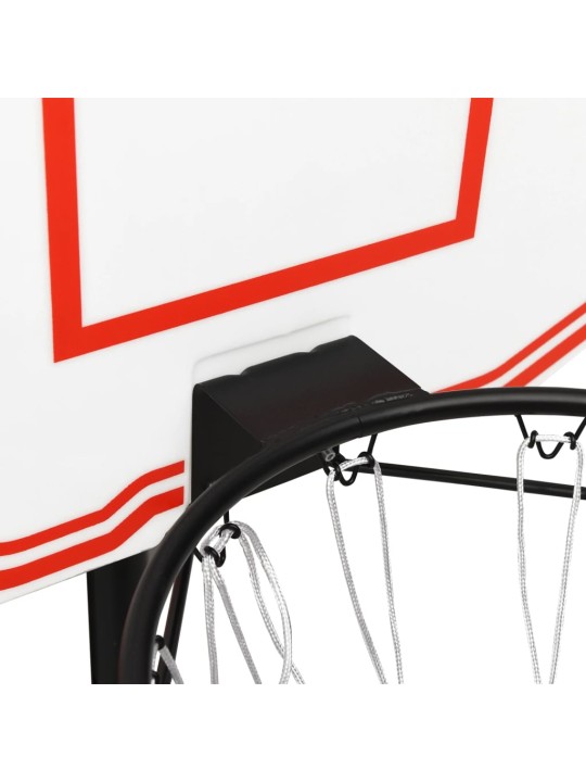 Basketbalový koš bílý 90x60x2 cm polyethylen