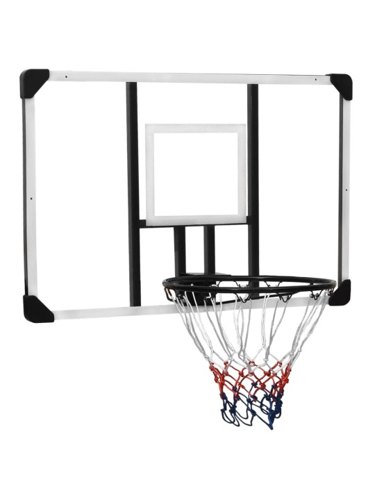 Basketbalový koš s průhlednou deskou 106x69x3 cm polykarbonát