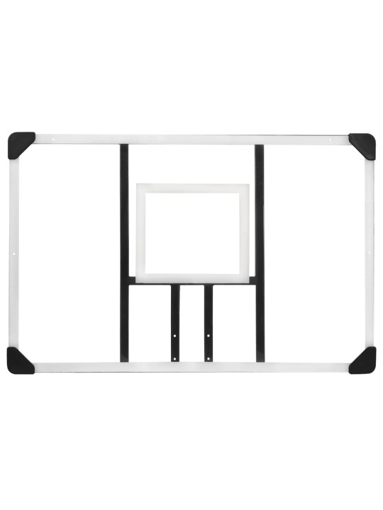 Basketbalový koš s průhlednou deskou 106x69x3 cm polykarbonát