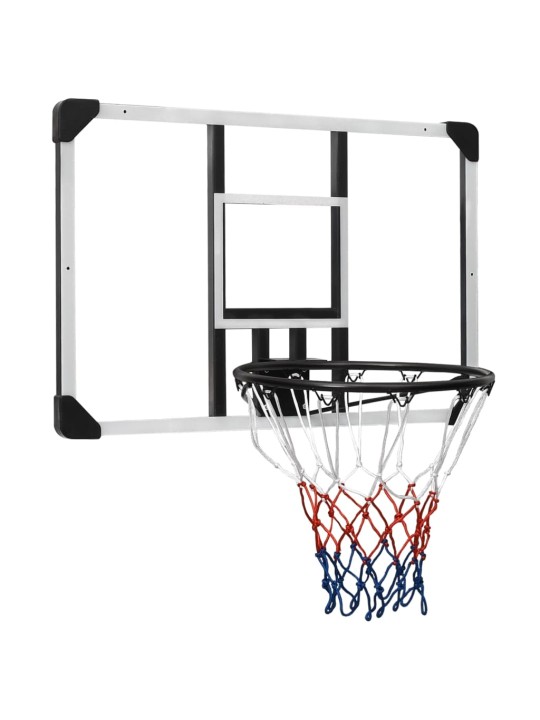 Basketbalový koš s průhlednou deskou 90x60x2,5 cm polykarbonát