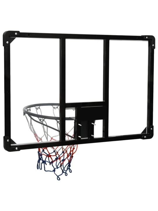 Basketbalový koš s průhlednou deskou 90x60x2,5 cm polykarbonát