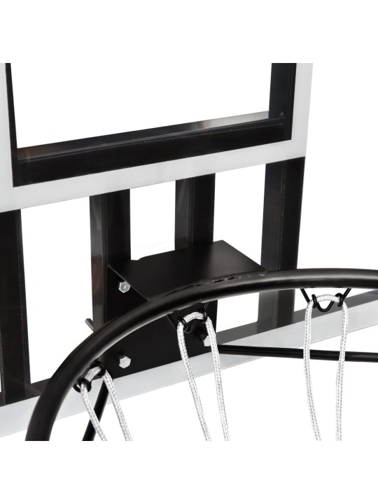 Basketbalový koš s průhlednou deskou 90x60x2,5 cm polykarbonát
