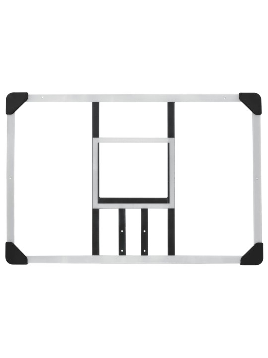 Basketbalový koš s průhlednou deskou 90x60x2,5 cm polykarbonát