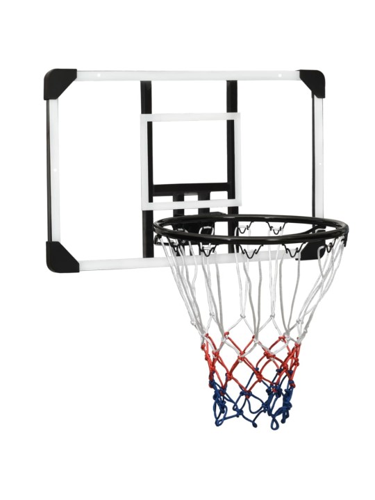Basketbalový koš s průhlednou deskou 71x45x2,5 cm polykarbonát