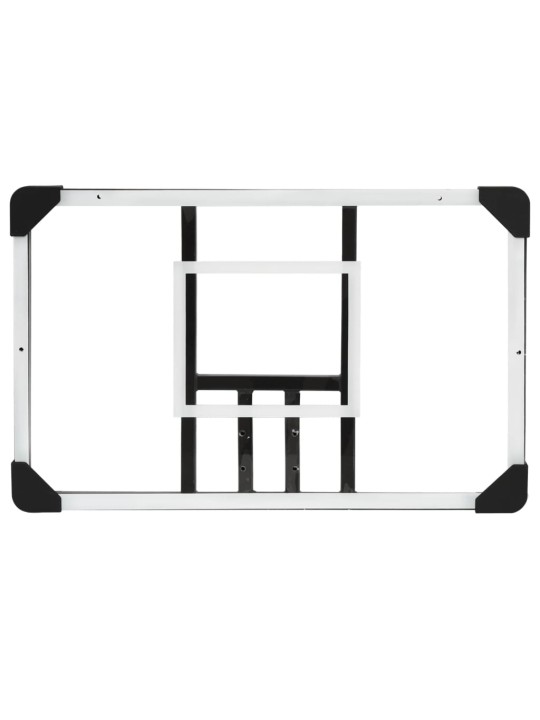 Basketbalový koš s průhlednou deskou 71x45x2,5 cm polykarbonát