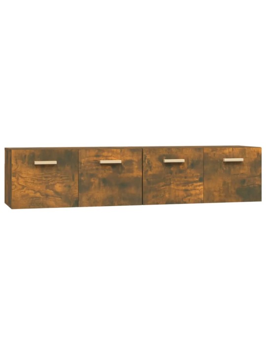 Nástěnné skříňky 2 ks kouřový dub 80 x 35 x 36,5 cm kompozit