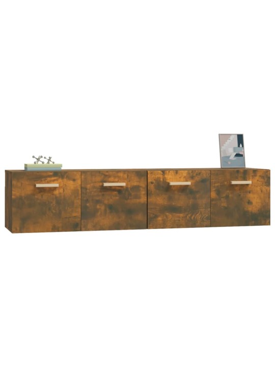 Nástěnné skříňky 2 ks kouřový dub 80 x 35 x 36,5 cm kompozit