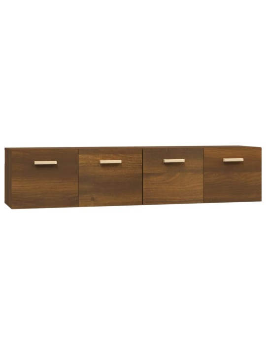 Nástěnné skříňky 2 ks hnědý dub 80x35x36,5 cm kompozitní dřevo