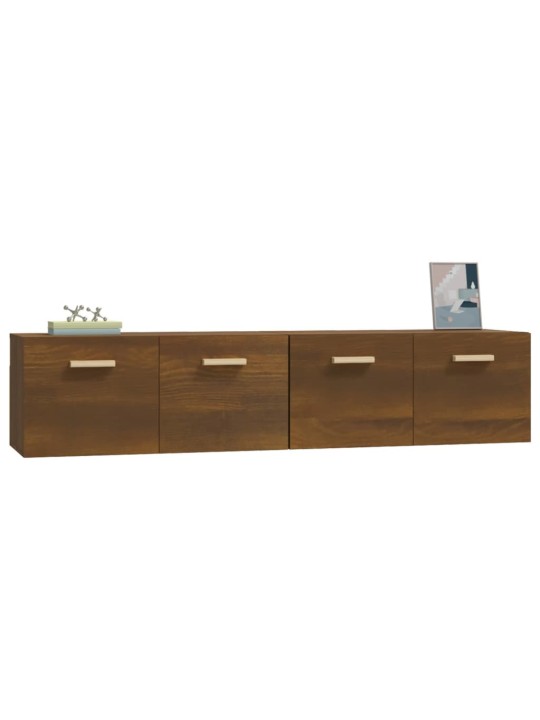 Nástěnné skříňky 2 ks hnědý dub 80x35x36,5 cm kompozitní dřevo