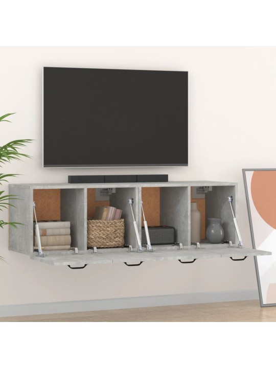 Nástěnné skříňky 2 ks betonově šedé 80 x 35 x 36,5 cm kompozit