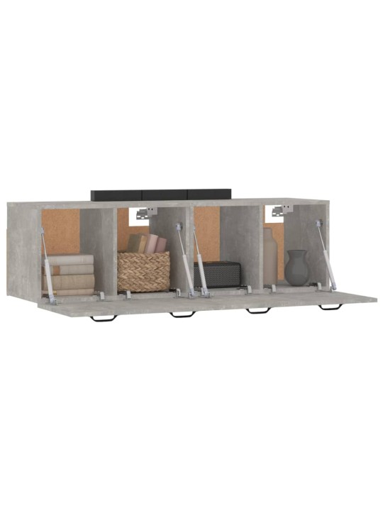 Nástěnné skříňky 2 ks betonově šedé 80 x 35 x 36,5 cm kompozit
