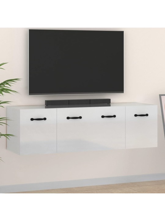 Nástěnné skříňky 2 ks bílé s leskem 80 x 36,5 x 35 cm kompozit
