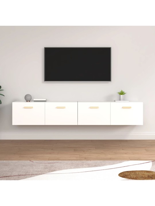 Nástěnné skříňky 2 ks bílé 100 x 36,5 x 35 cm kompozitní dřevo