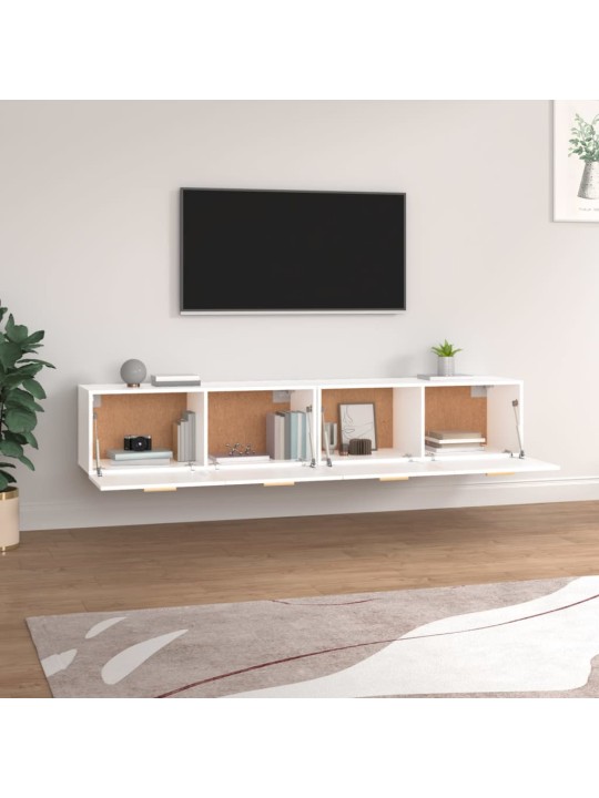 Nástěnné skříňky 2 ks bílé 100 x 36,5 x 35 cm kompozitní dřevo
