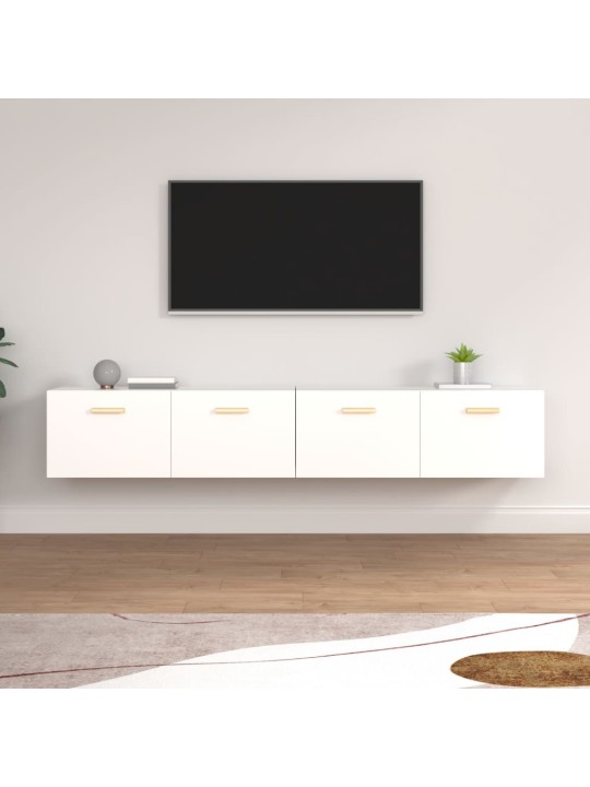 Nástěnné skříňky 2 ks bílé 100 x 36,5 x 35 cm kompozitní dřevo