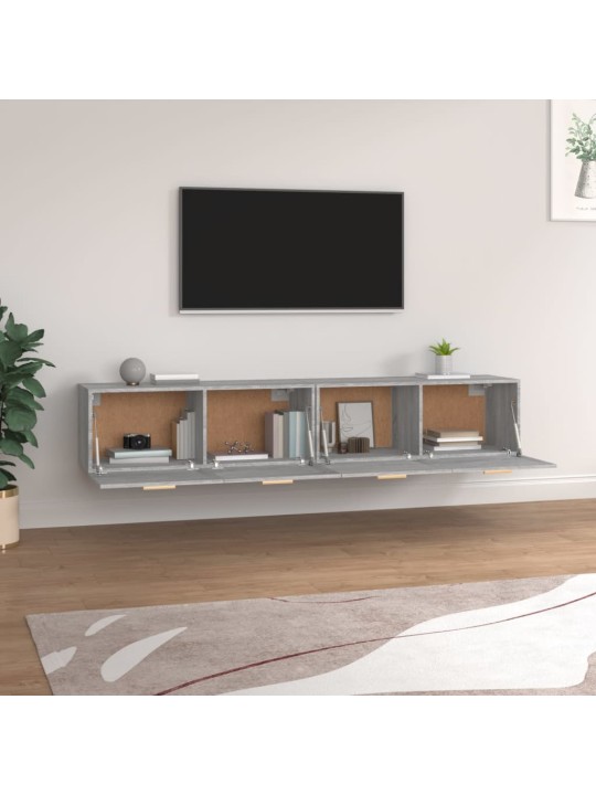 Nástěnné skříňky 2 ks šedé sonoma 100 x 36,5 x 35 cm kompozit