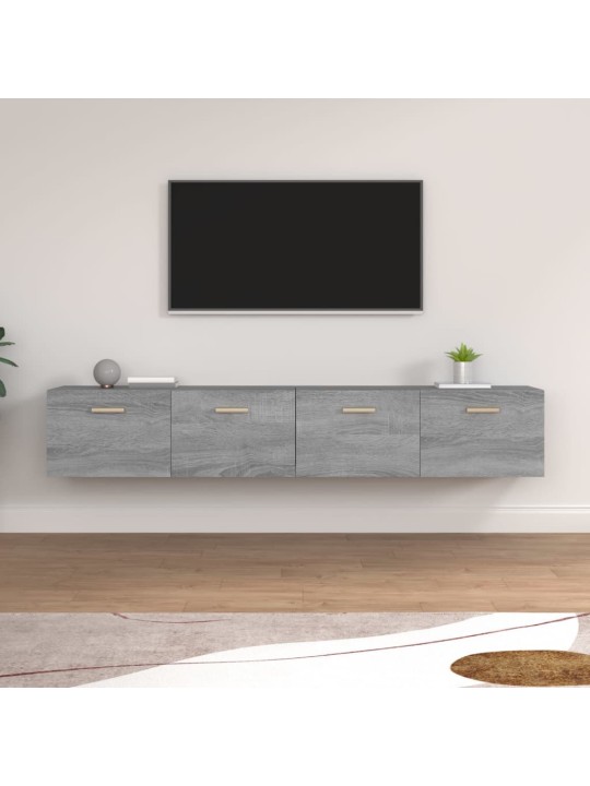Nástěnné skříňky 2 ks šedé sonoma 100 x 36,5 x 35 cm kompozit