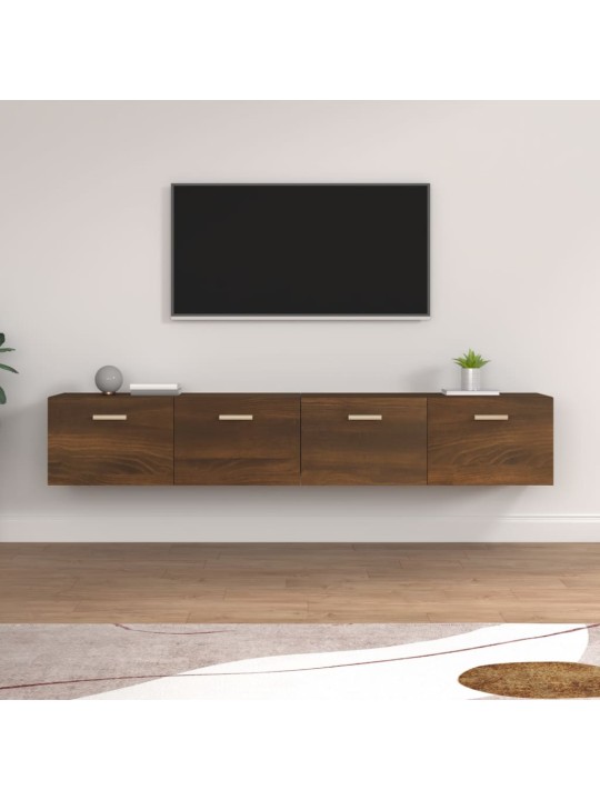 Nástěnné skříňky 2 ks hnědý dub 100 x 36,5 x 35 cm kompozit