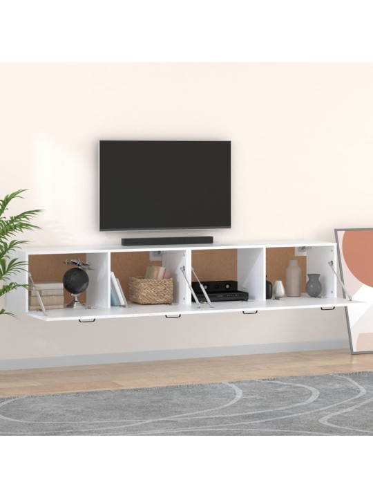 Nástěnné skříňky 2 ks bílé 100 x 36,5 x 35 cm kompozitní dřevo