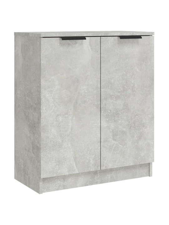Příborníky 2 ks betonově šedé 60 x 30 x 70 cm kompozitní dřevo