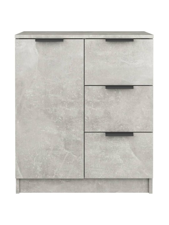Příborníky 2 ks betonově šedé 60 x 30 x 70 cm kompozitní dřevo