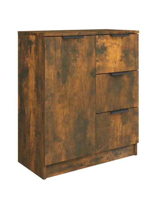 Příborníky 2 ks kouřový dub 60 x 30 x 70 cm kompozitní dřevo