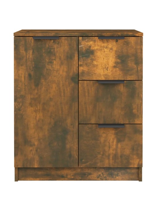 Příborníky 2 ks kouřový dub 60 x 30 x 70 cm kompozitní dřevo